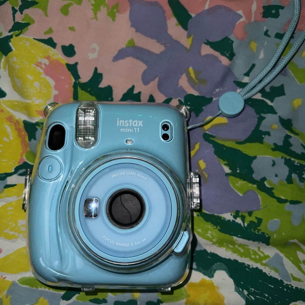 instax mini 11 with clear case